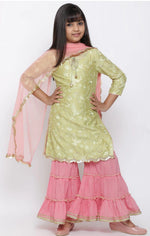 Embroidered Kurta, Churidar & Dupatta Set in Munich