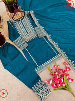 Elegant Pure Chinnon Silk Embroidery Pant Suit in Berlin