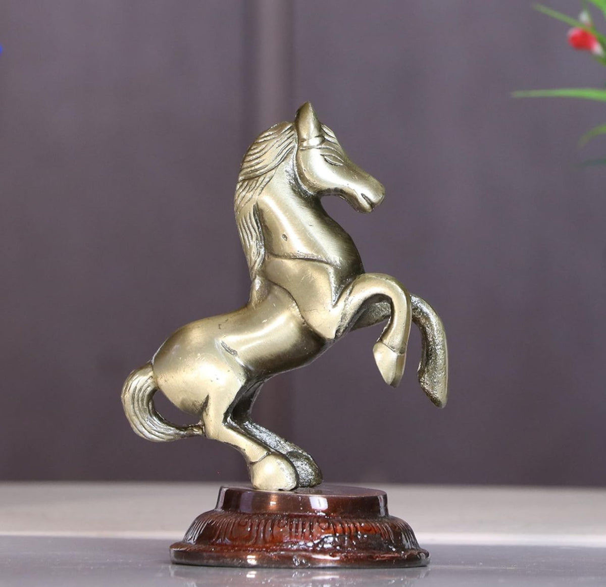 Metal Jumping Horse Statue in Munich