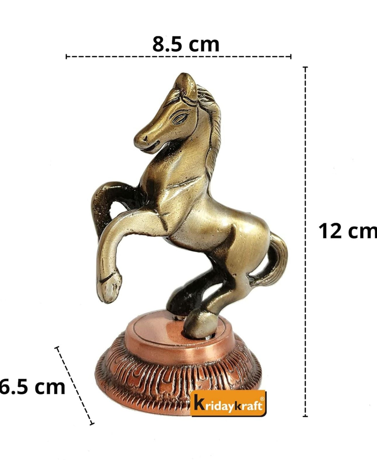 Metal Jumping Horse Statue in Munich