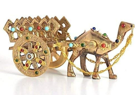 Home Decorative Rajasthani Gemstone Studded Metal Camel in Munich