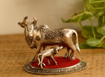 White Metal Cow and Calf in Munich
