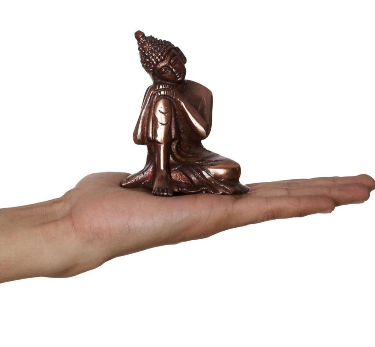 Resting Buddha on Knee Metal in Germany