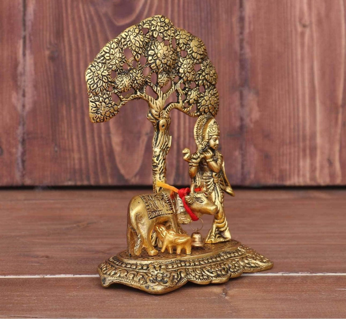 Home Decor & Gifts Metal Krishna With Cow in Munich