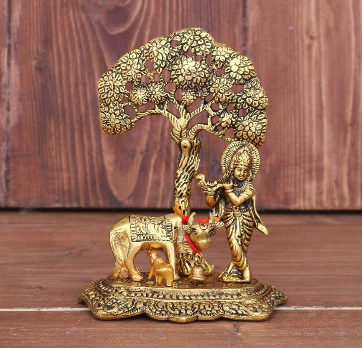 Home Decor & Gifts Metal Krishna With Cow in Munich