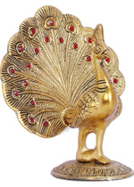 Peacock Metal Statue,Gold Plated Peacock Showpiece Idol for Home Decorative in Berlin