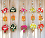 Wooden Ganesh Ji Lotus Hanging in Munich