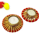DIWALI DIYA \ TEALIGHT CANDLE WITH ARTIFICIAL FLOWER TRAY SET FOR DIWALI in Berlin