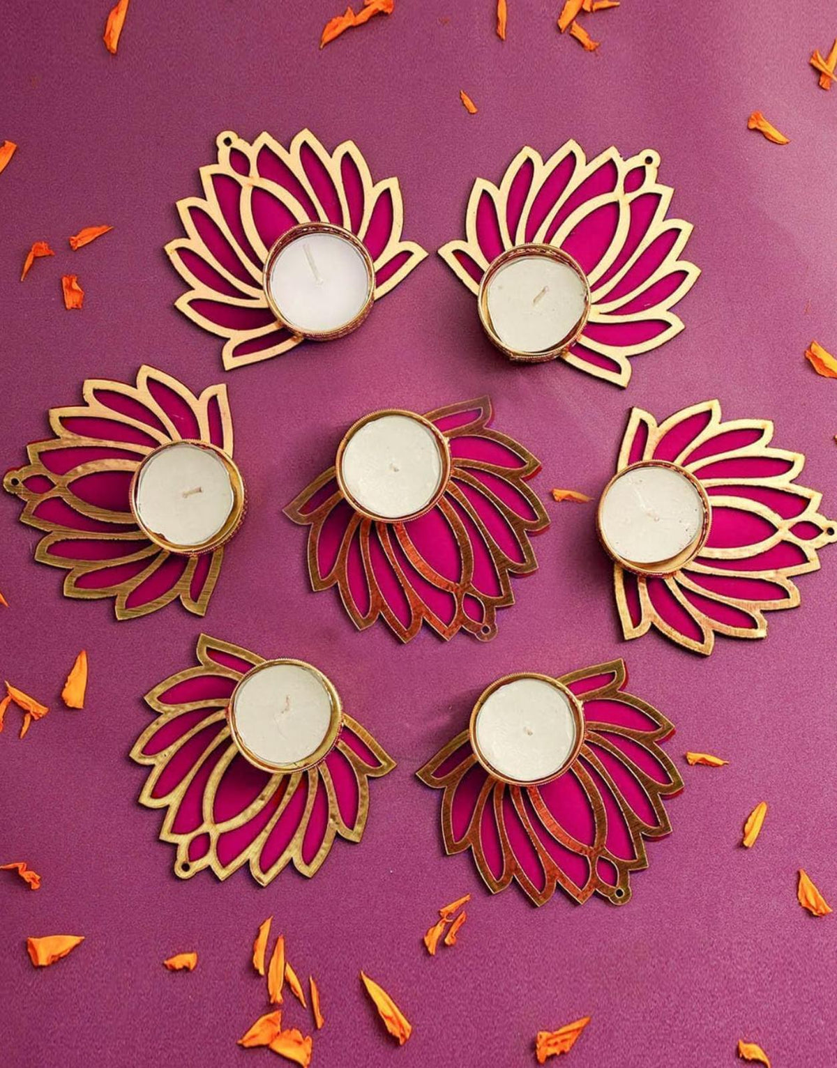 Decorative Diwali Diya \ Lotus Tealight Candle Holder in Germany