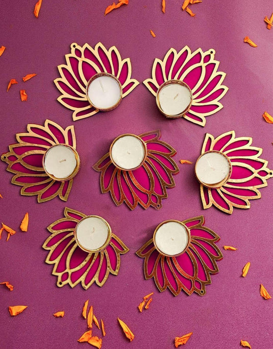 Decorative Diwali Diya \ Lotus Tealight Candle Holder in Germany
