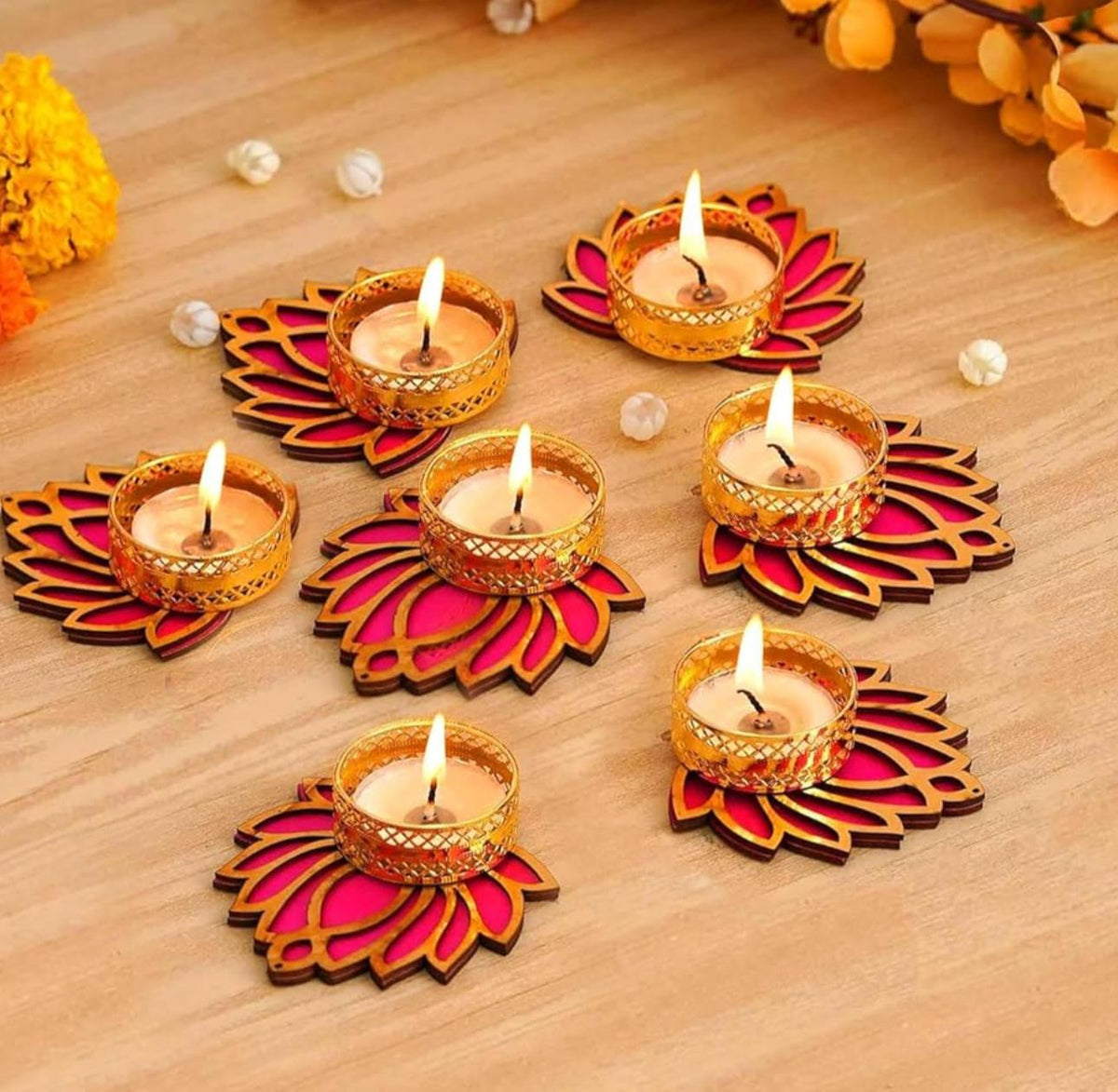 Decorative Diwali Diya \ Lotus Tealight Candle Holder in Germany