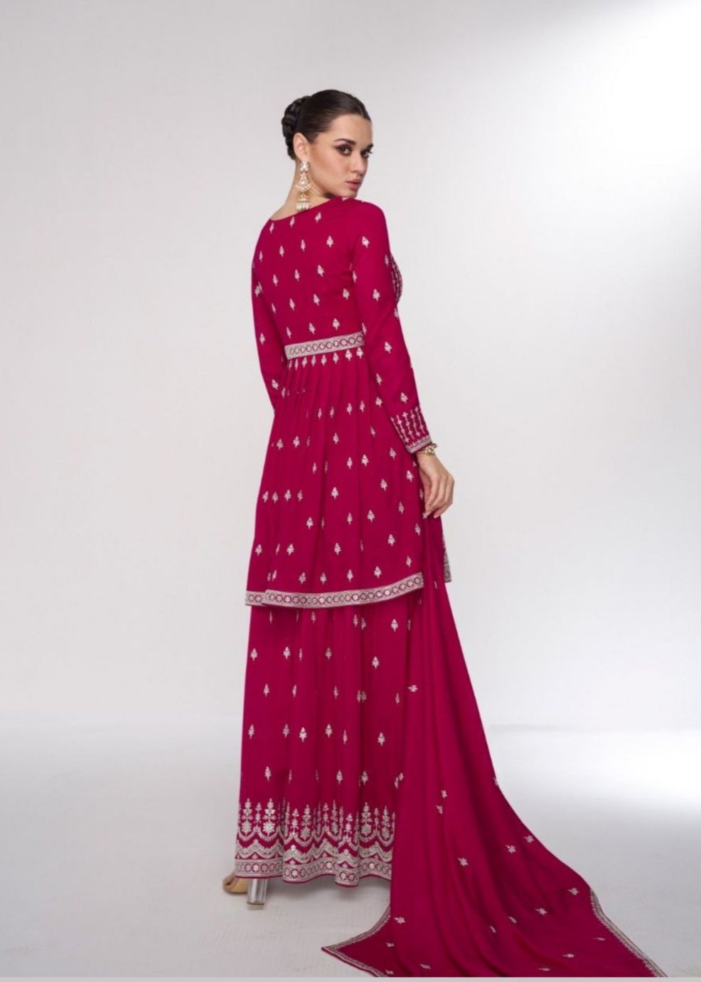 Premium Silk Embroiderd Work Suit With Dupatta in Berlin