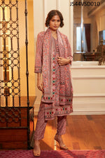Printed Velvet Straight Kurta With Dupatta in Germany