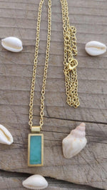 Brass Handmade Gold Plated Rezin Stone Light Weight Chain Necklace in Germany