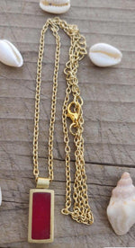 Brass Handmade Gold Plated Rezin Stone Light Weight Chain Necklace in Germany