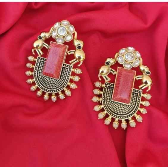 Antique Stone Studs Earrings in Germany