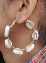 Sea Shell Hoop Earrings in Berlin
