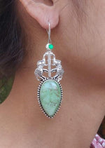 German Silver Designer Partywear Drop Shape Elephant Stud Dangler Earring in Munich