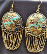 Oxidised Multicolored Earrings in Berlin