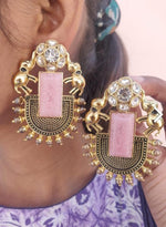 Oxidised stud earrings in Berlin