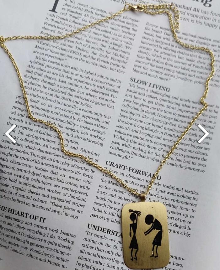 Brass Handmade Elegant Contemporary Deisgn Long Chain in Germany