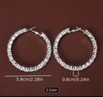 Trendy Design Hoop Earrings Silver in Berlin