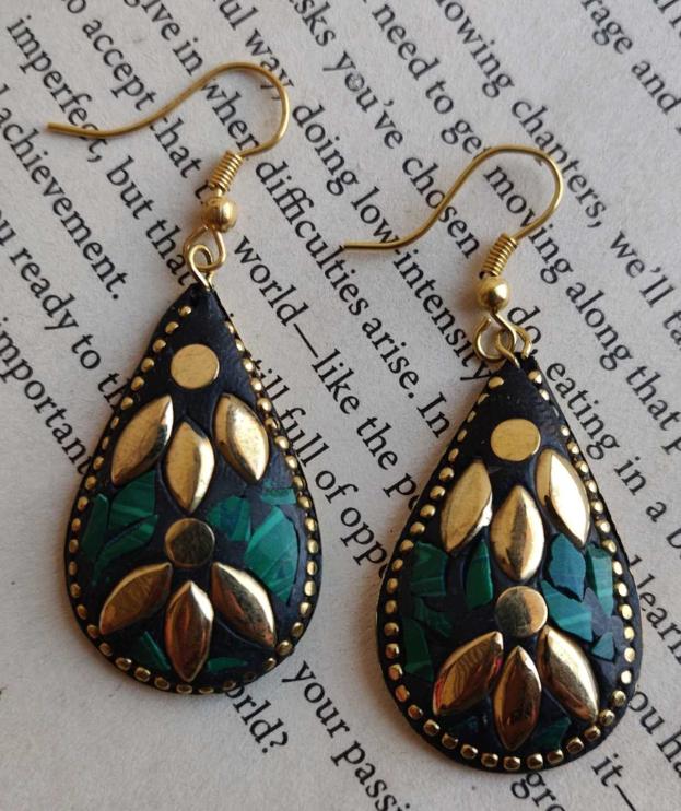 Tibetan Afghani Laq Drop Shape Light weight Partywear Fashionable Earring in Berlin