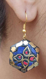 Afghani Tibetan Laq Multi Color Round Shape Light Weight Earring in Berlin