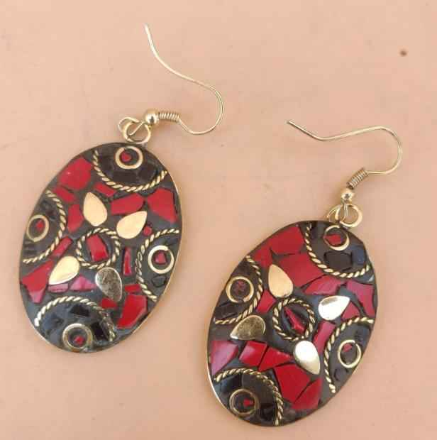 Charming Premium Quality Tibetan Laq Earrings in Germany