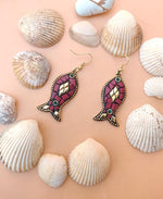 Brass Base Tibetan Earrings in Munich