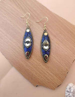 Designer Laqwork Brass Metal Lightweight Earrings in Berlin