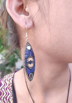 Designer Laqwork Brass Metal Lightweight Earrings in Berlin
