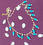 Handmade Pearl Chain Tumbler Choker Necklace in Germany