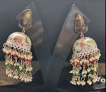 Designer Handmade Meenakari Work Jhumki in Germany
