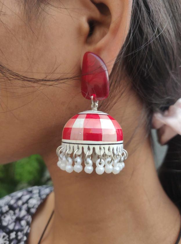 Indian Handpainted Earrings For Women in Germany