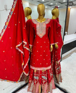Party Wear Look Fancy Top-Dupatta and Fully Stitched Sharara in Berlin