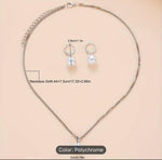 STYLISG PEARL SILVER PLATED CHAIN AND EARRINGS IN BERLIN