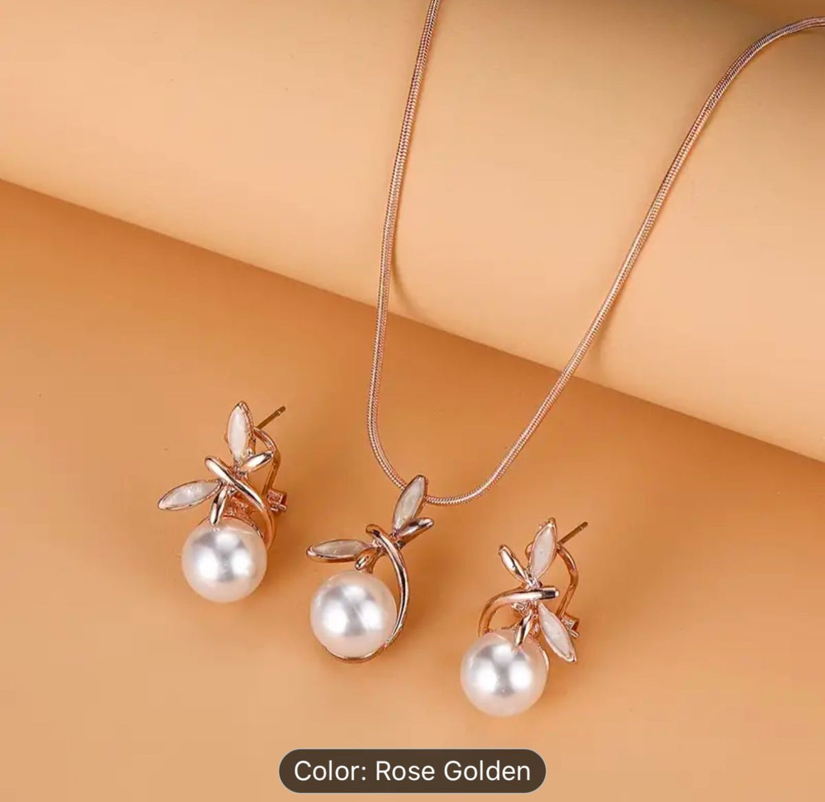 Pearl Necklace Earrings Set in Germany