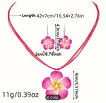 Polymer Clay Flower Necklace Sets with Dangle Earing Women Girl in Berlin