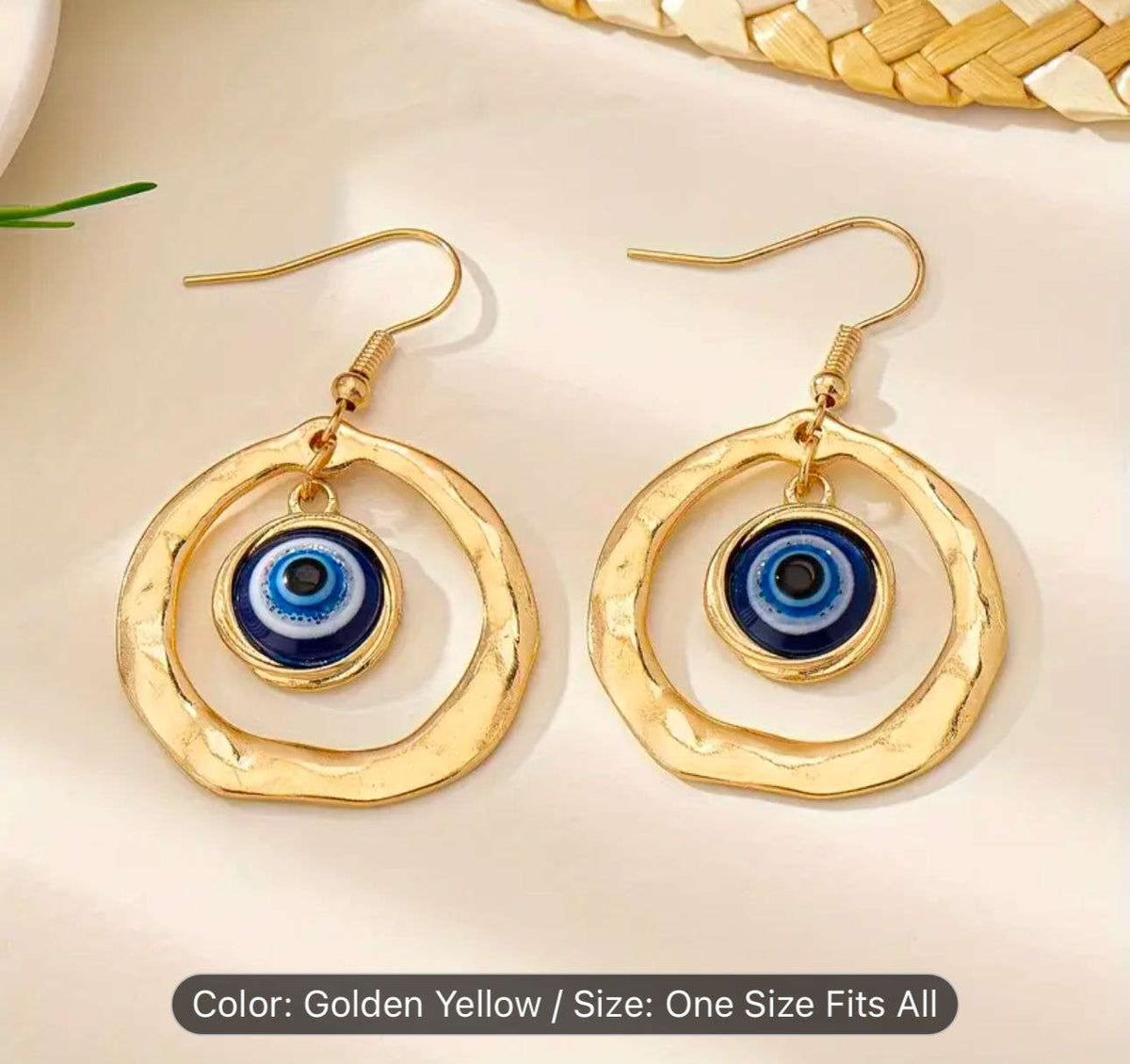 Blue Evil Eye Earrings in Berlin