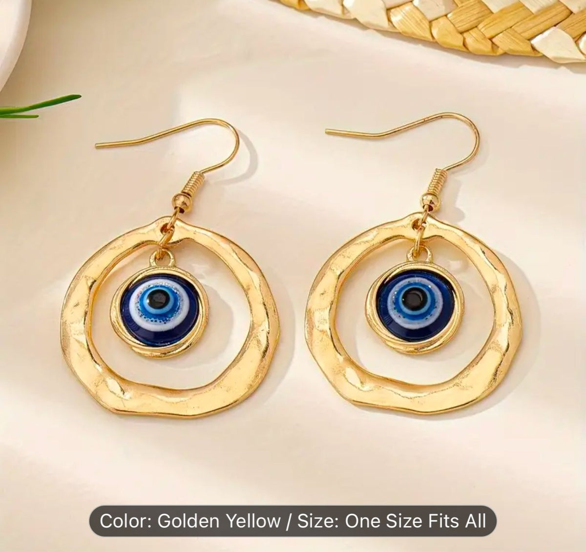 Blue Evil Eye Earrings in Berlin