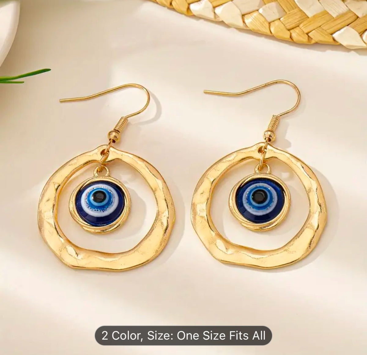 Blue Evil Eye Earrings in Berlin