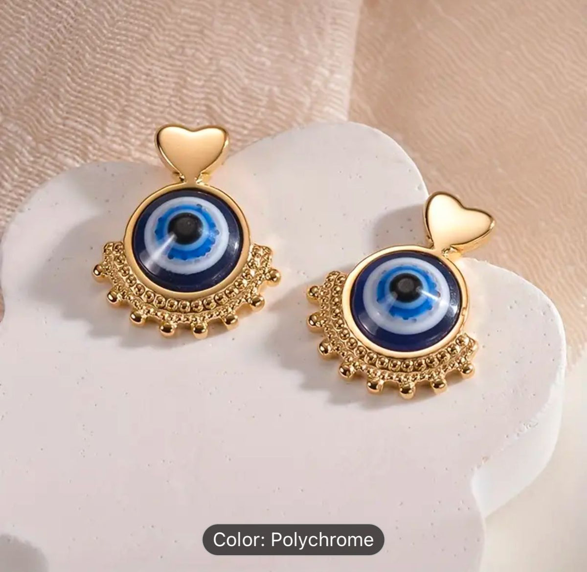 Blue Evil Eye Earrings in Germany