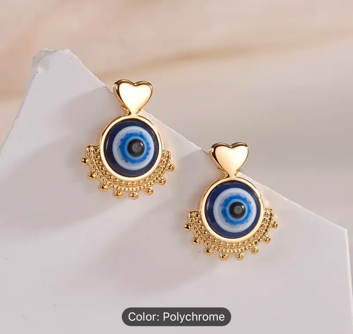 Blue Evil Eye Earrings in Germany