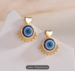Blue Evil Eye Earrings in Germany