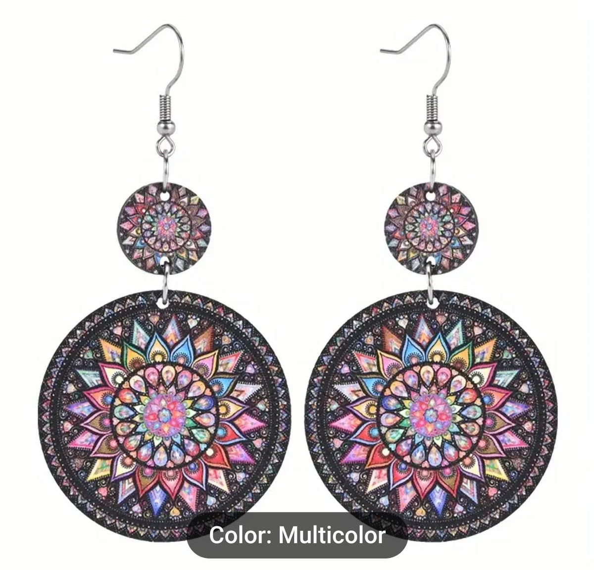 Wooden Multicolor Earrings in Germany