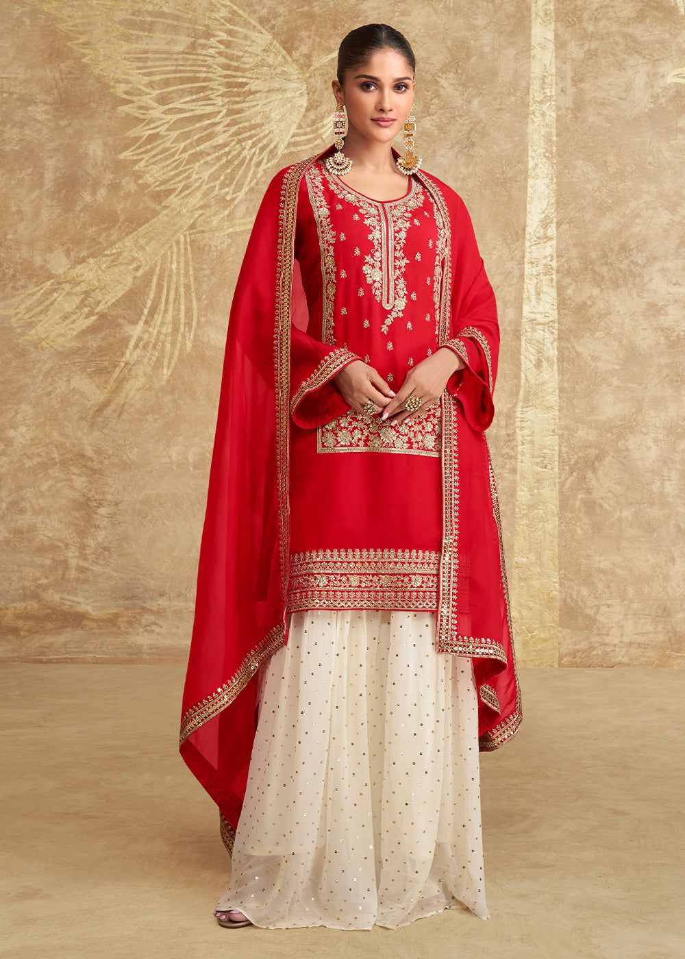 Embroidered Chinon Silk Pakistani Suit in Berlin