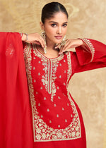 Embroidered Chinon Silk Pakistani Suit in Berlin