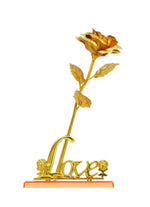 Valentine Gift Set Gold-Toned Rose Table Decor Showpiece in Germany