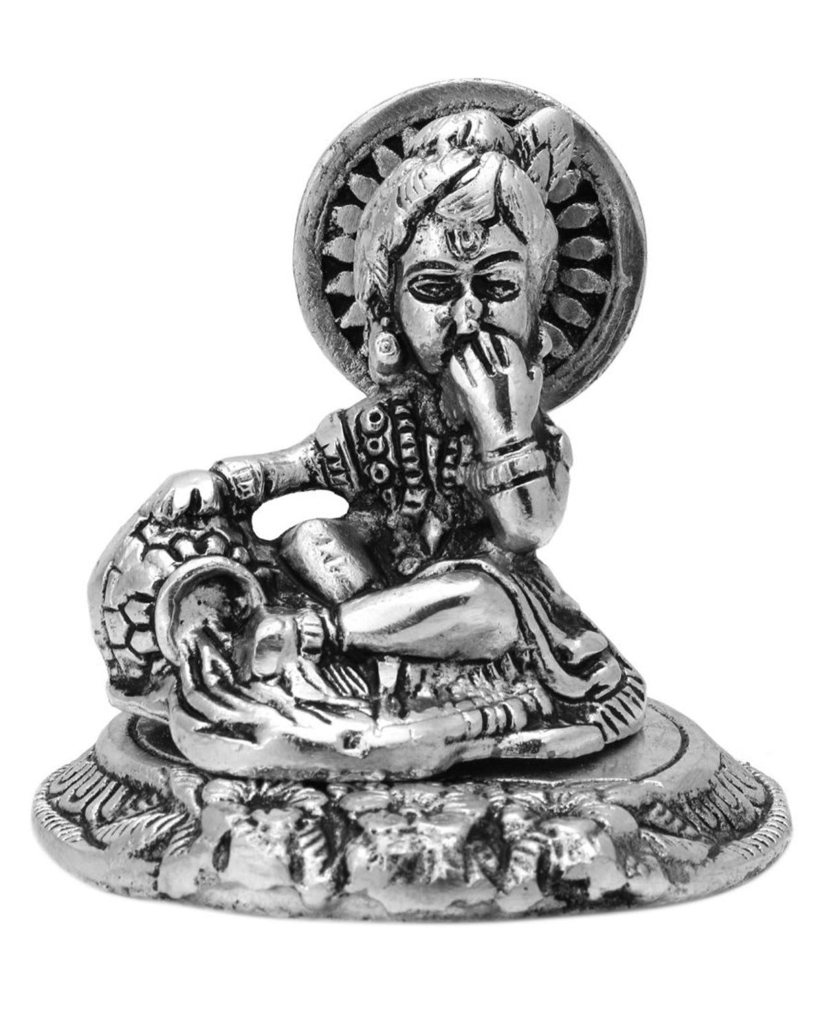 Antique Silver-Toned Bal Gopal Krishna Idol Showpiece in Munich